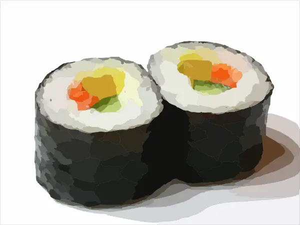 Sushi Rolls Clipart Image  HD Free Download