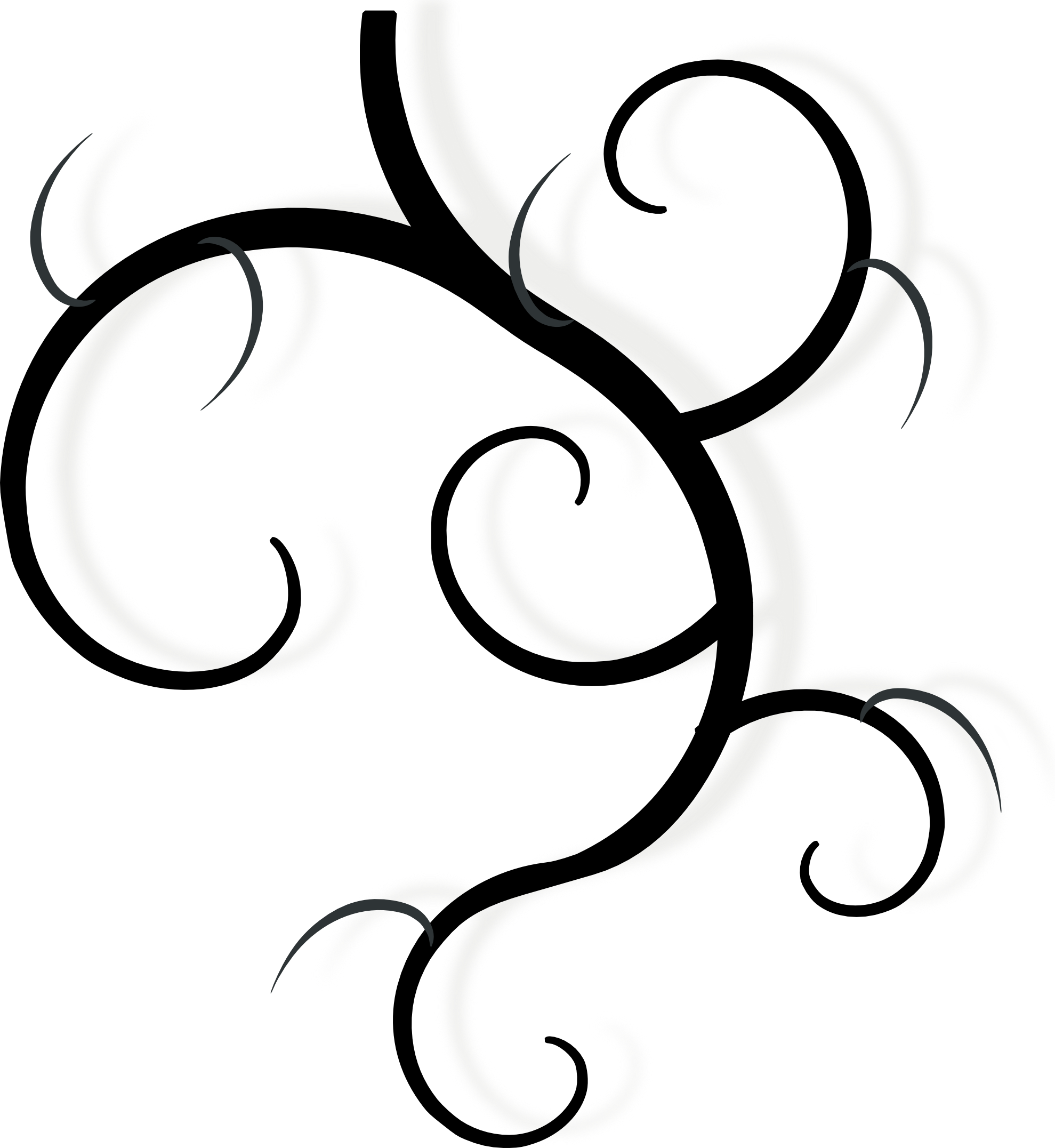 Swirl Tree Branch Clipart  HD Free Download