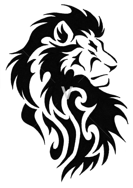 Lion Head Tattoo PNG Image  HD Free Download