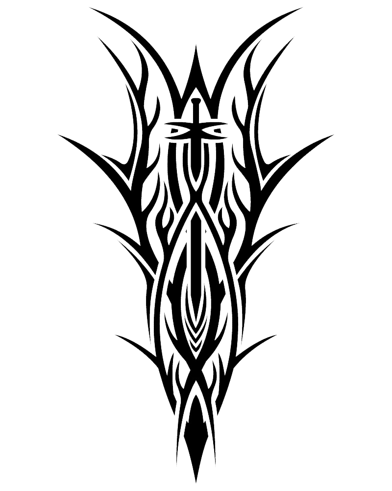 Abstract Black Tattoo Design PNG  HD Free Download