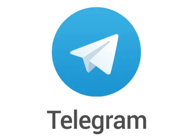 Telegram Text With Circle Icon HD Free Download