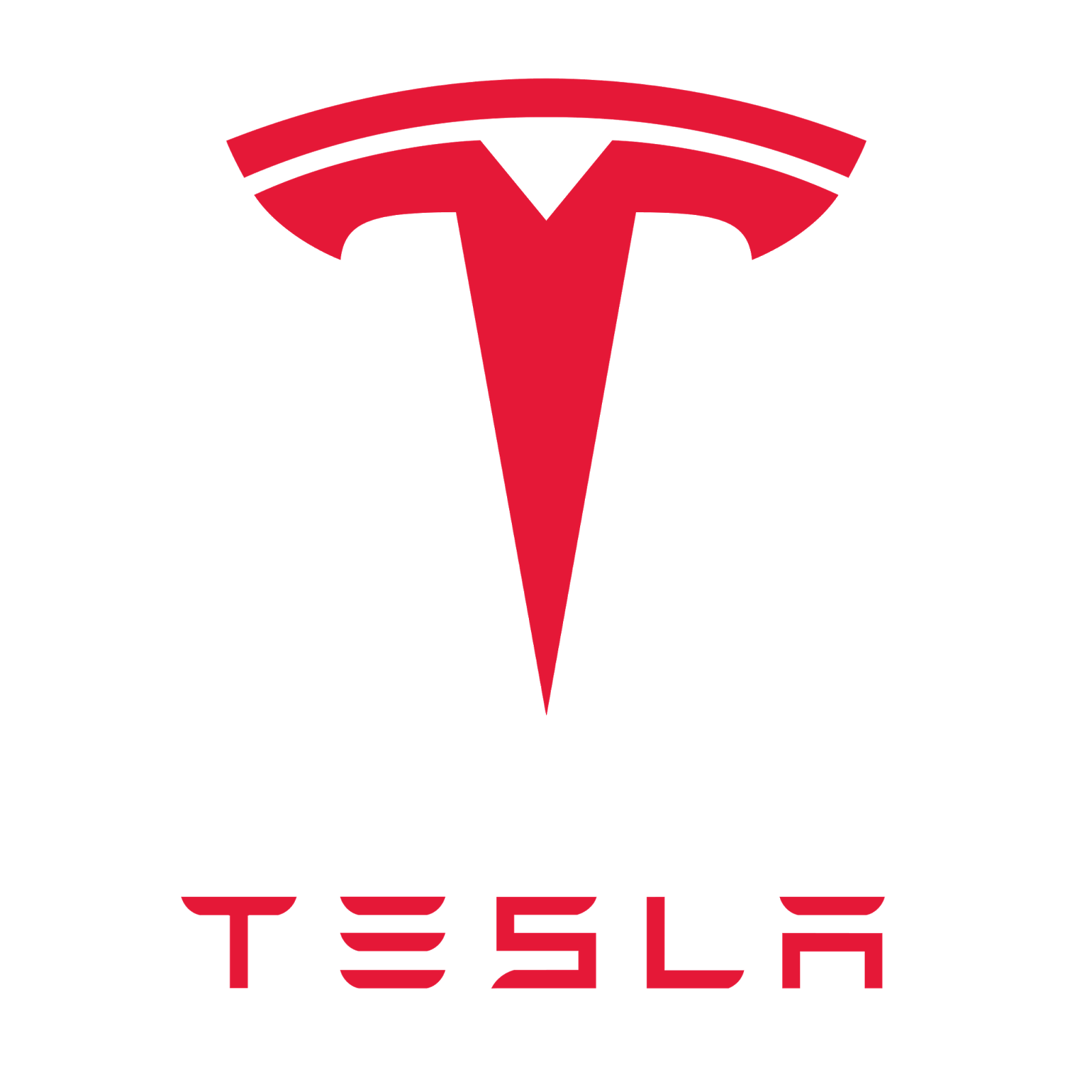 Tesla Emblem With Text Logo PNG  HD Free Download