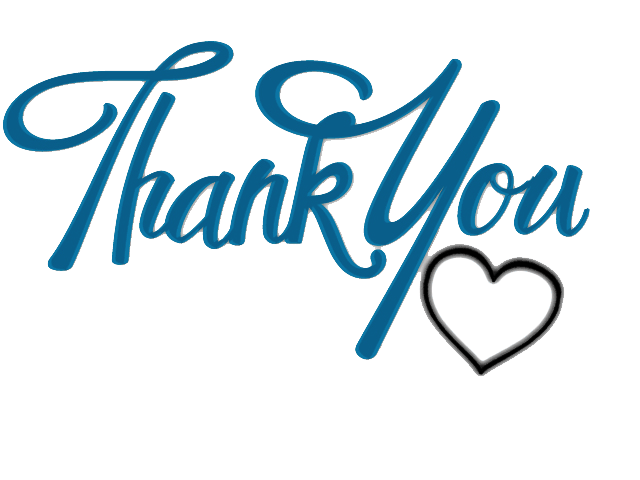 Thank You With Heart Clipart  HD Free Download