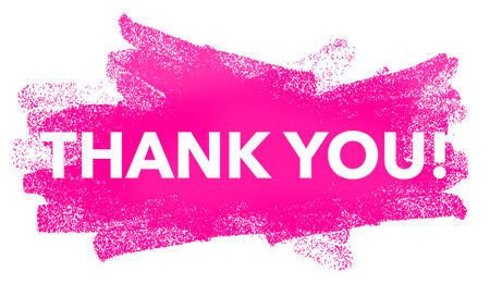 Thank You With Pink Transparent Background  HD Free Download