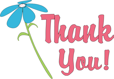 Thank You Pink With Flowers PNG HD Free Download