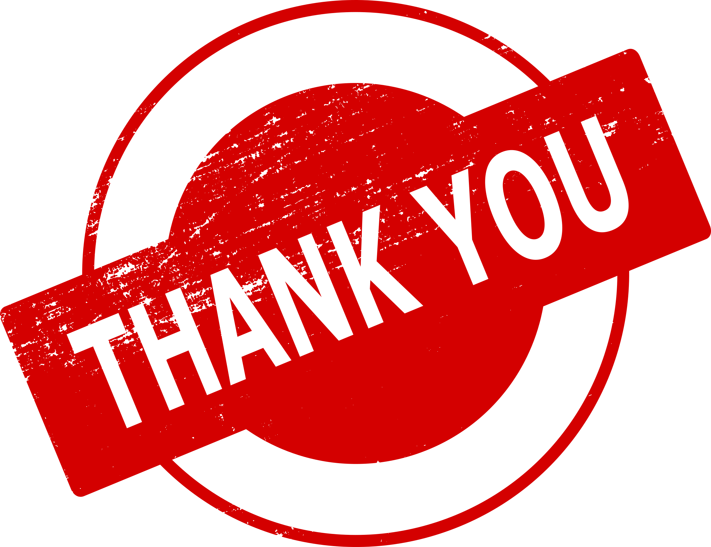 Red Thank You Stamp PNG Transparent  HD Free Download