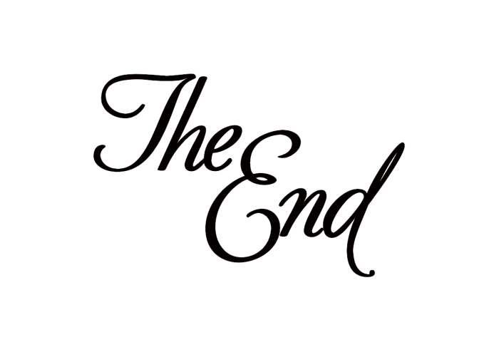 The End PNG Avatan Plus  HD Free Download