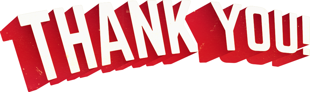 Thank You Image Red And White Style PNG  HD Free Download