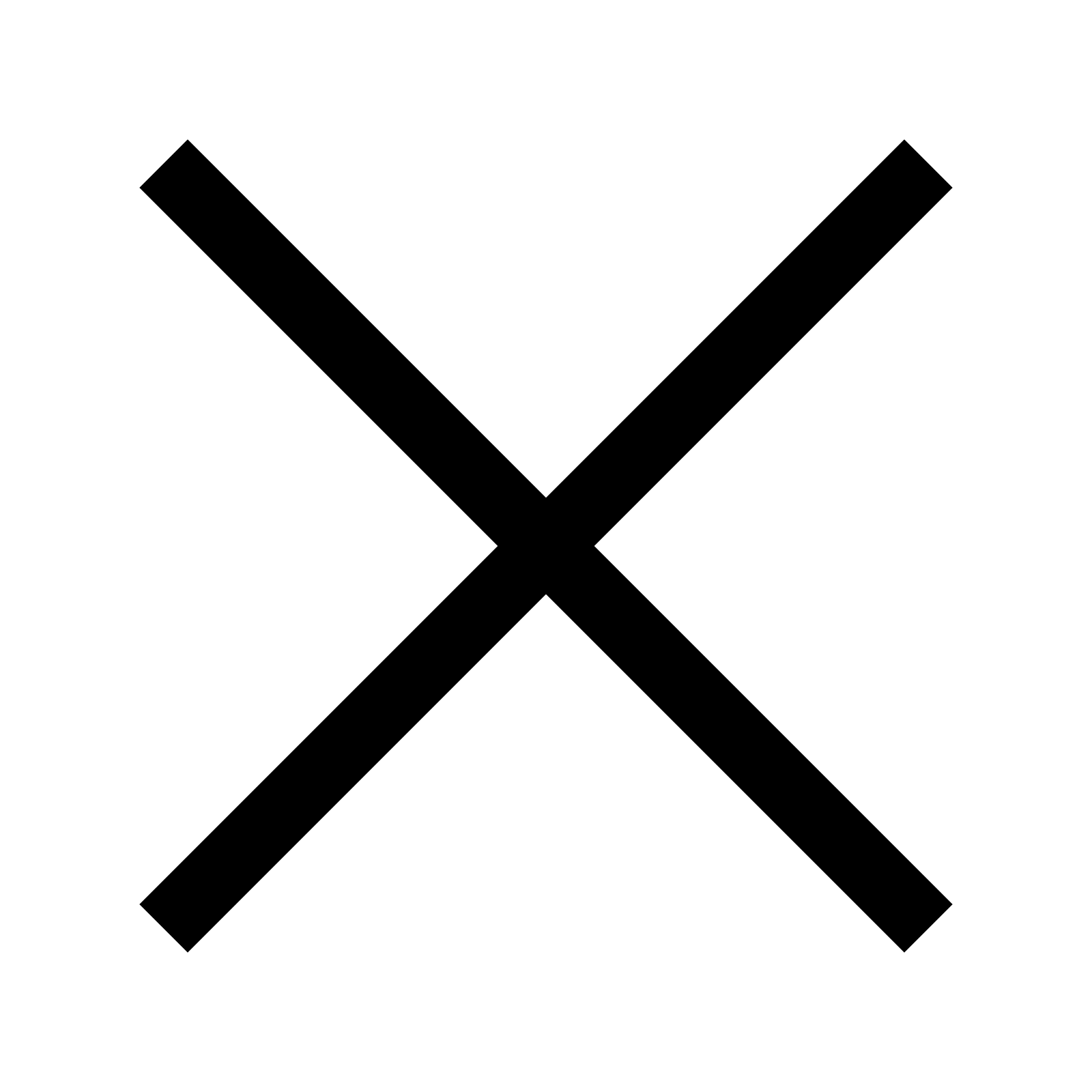 Thin Letter X Black PNG HD Free Download