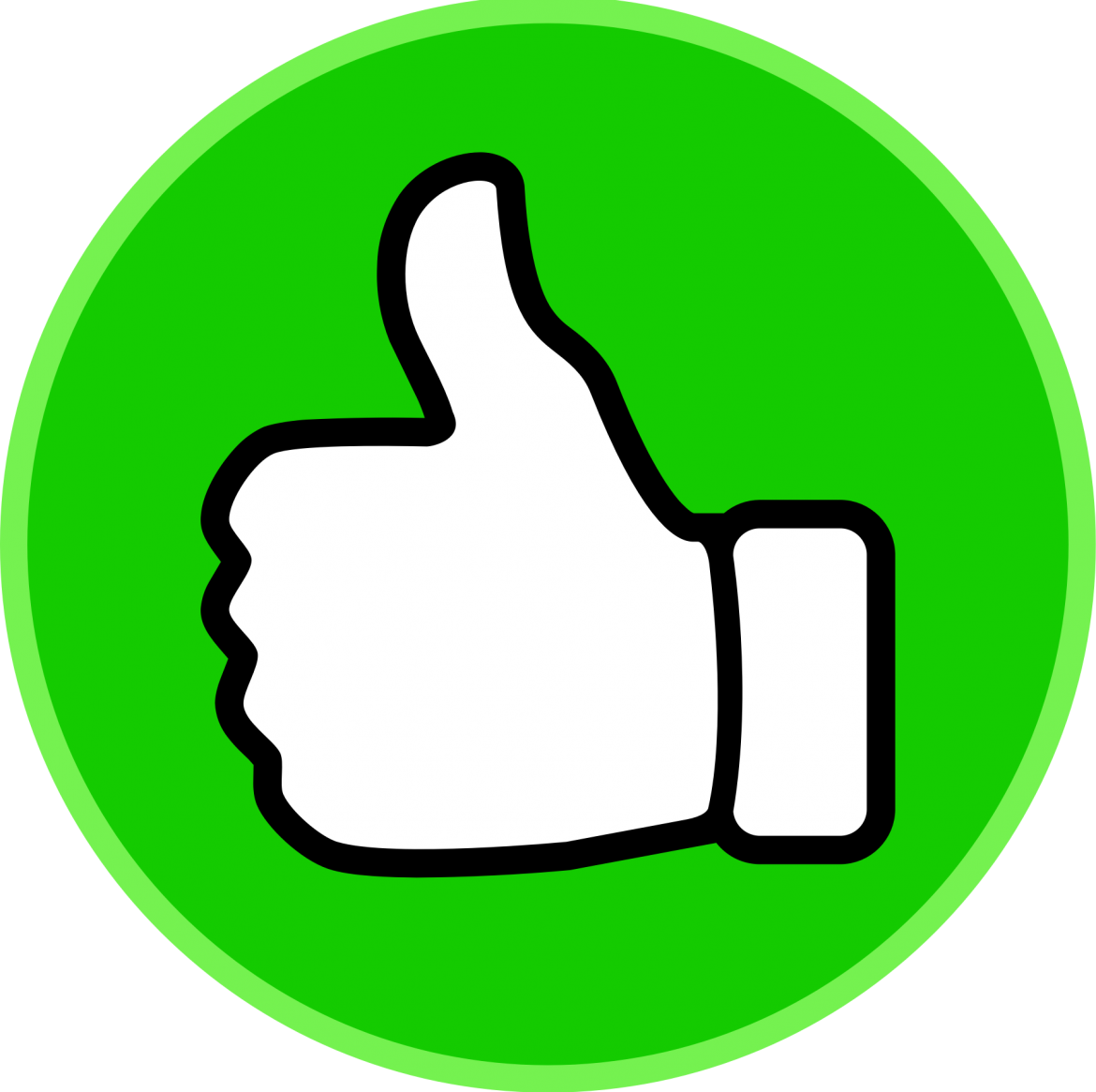 Thumbs Up Clipart In Green Circle  HD Free Download