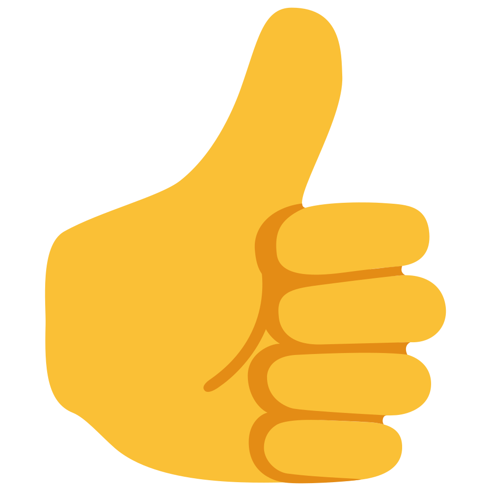Thumbs Up Emoji Transparent Image  HD Free Download
