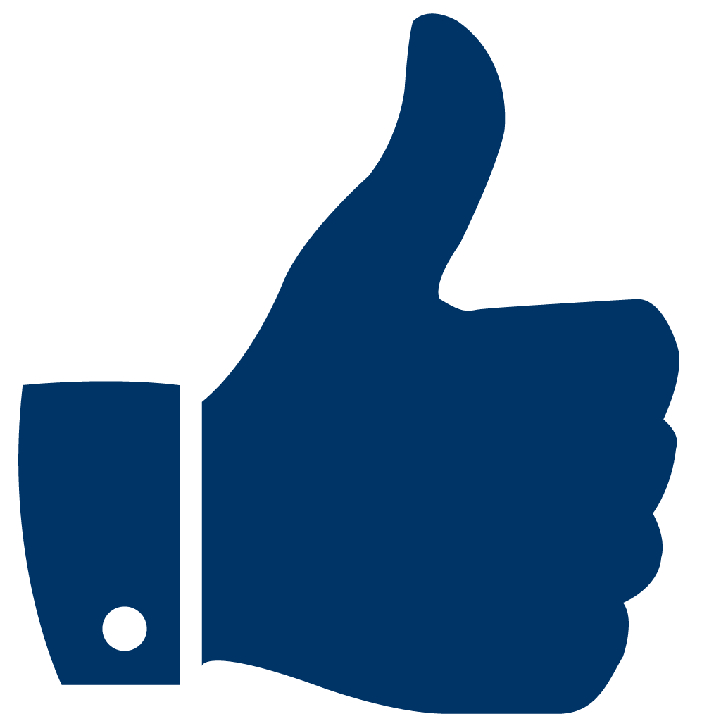 Thumbs Up Navy Blue Color PNG  HD Free Download