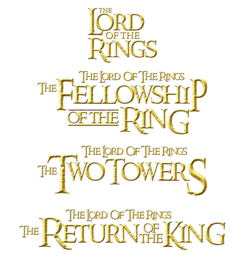 Title The Lord Of The Rings 2 PNG Logo  HD Free Download