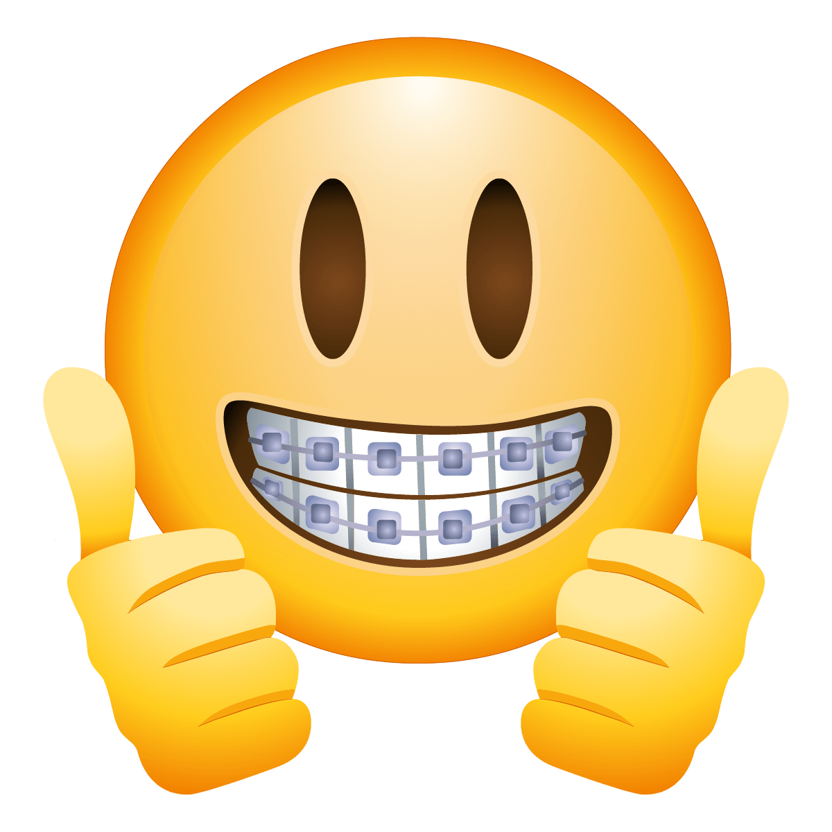 Tooth Braces Face Emoji Transparent  HD Free Download