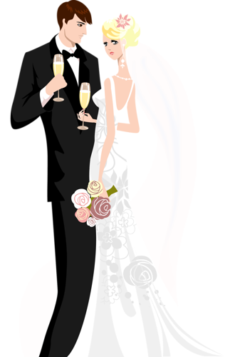 Touching Hearts Wedding PNG  HD Free Download