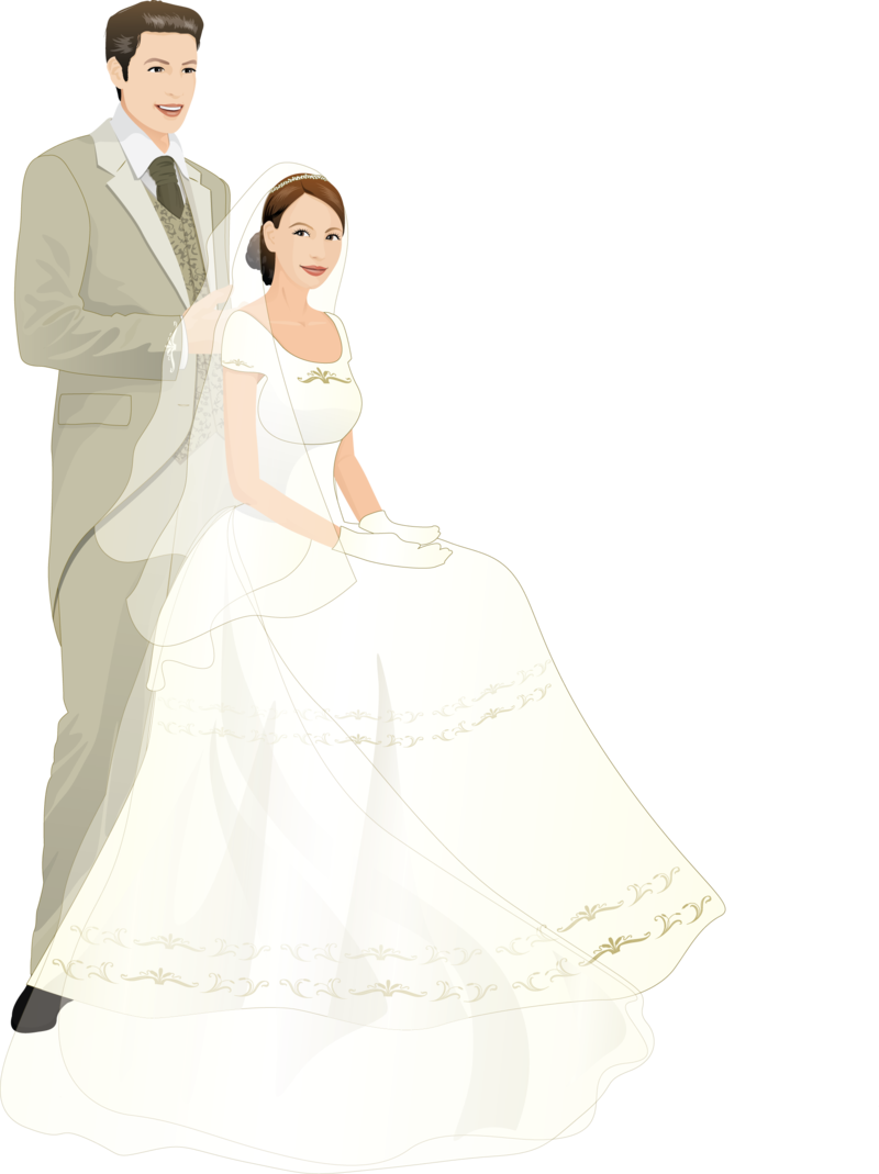 Touching Hearts Wedding PNG  HD Free Download