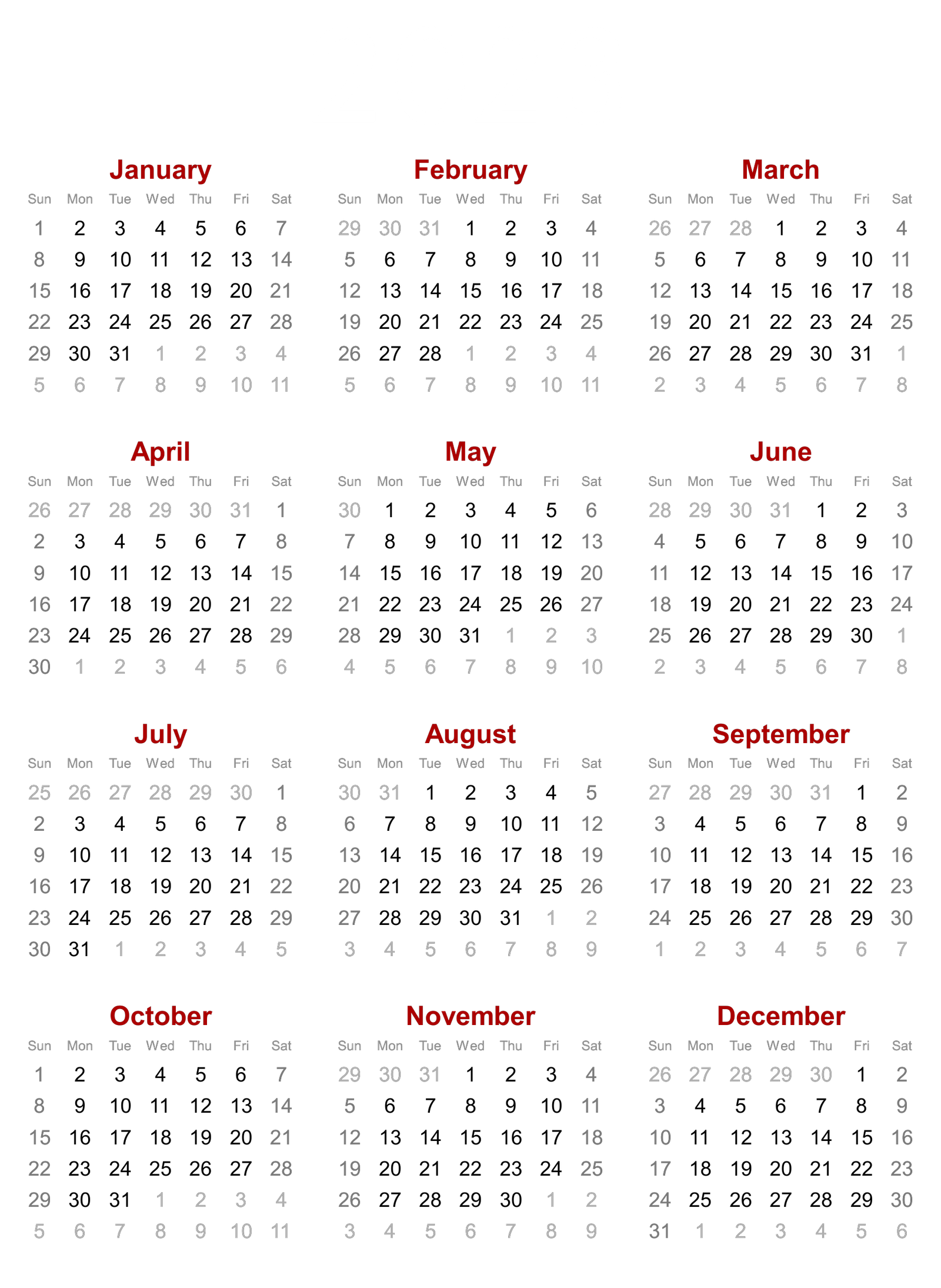 Transparent 2023 Calendar PNG  HD Free Download