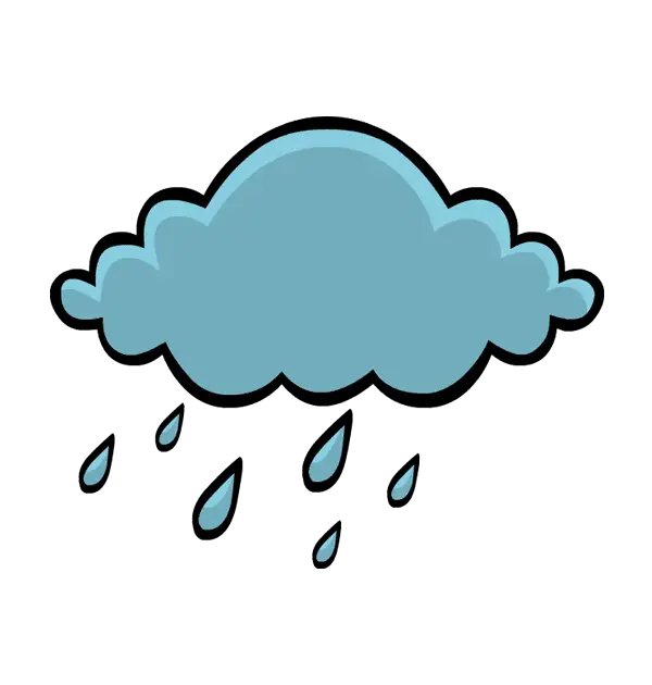 Transparent Green Cloud With Rain Clipart PNG  HD Free Download