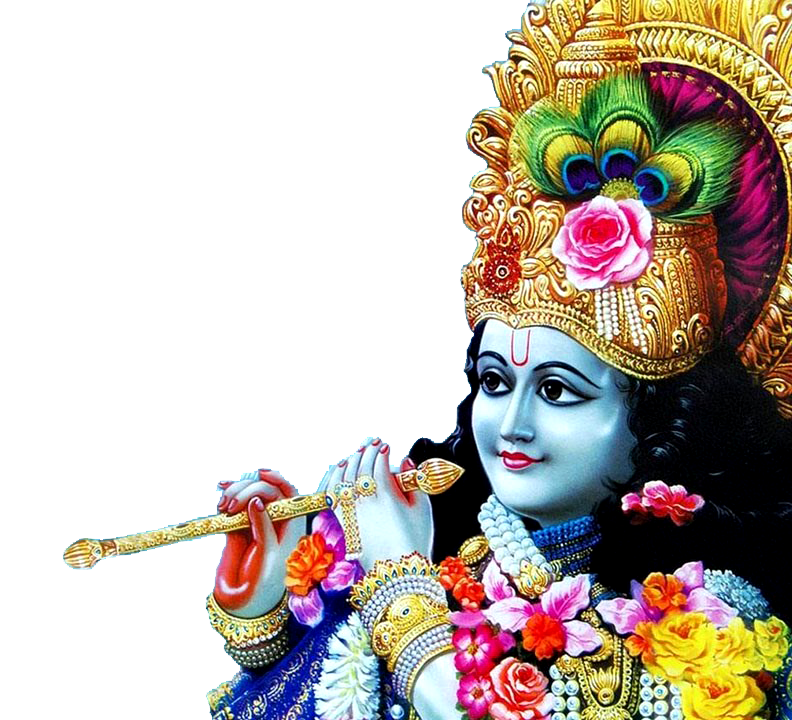 Transparent Krishna PNG With Flute  HD Free Download