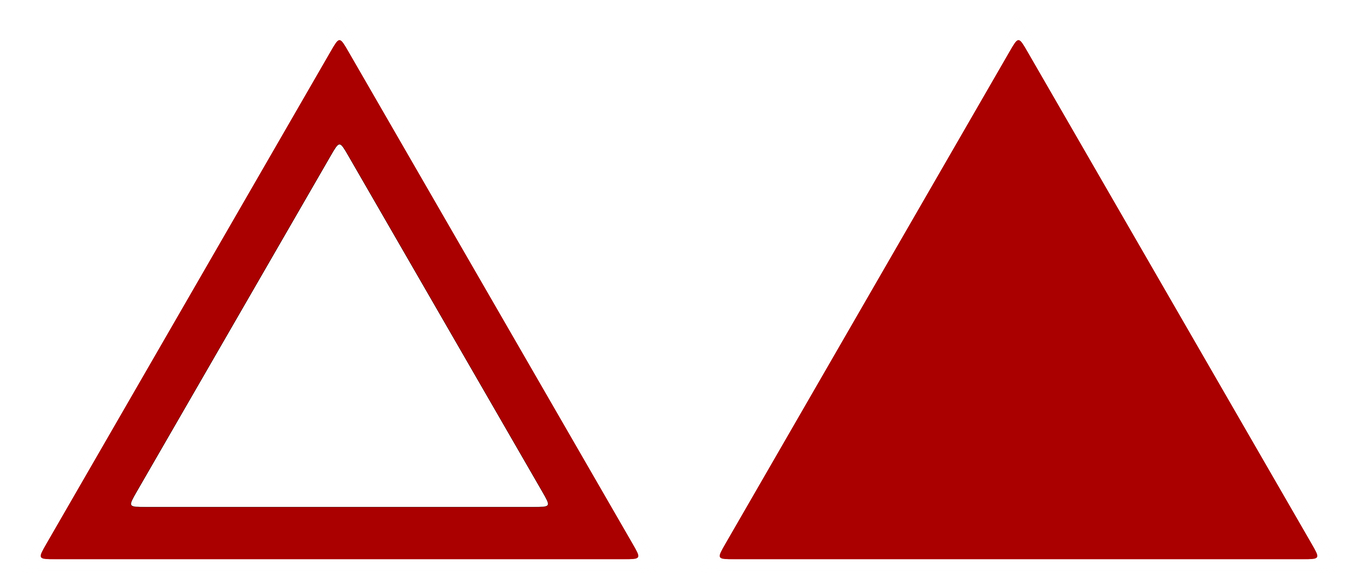 Triangle Red PNG Model  HD Free Download
