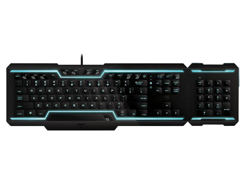 Tron Gaming Keyboard Designed Razer Rez Derez HD Free Download