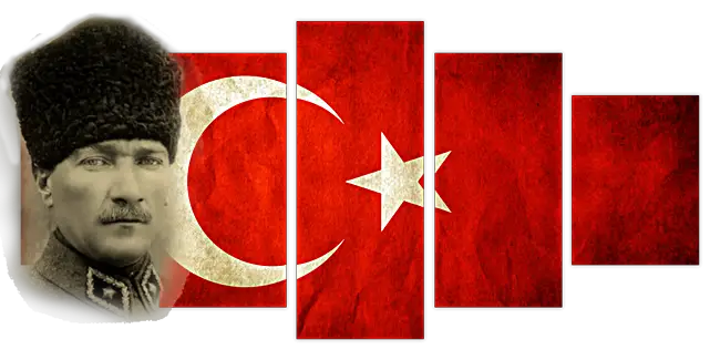 Turkish Flag Türk Bayrağı Ve Mustafa Kemal Atatürk Resmi  HD Free Download