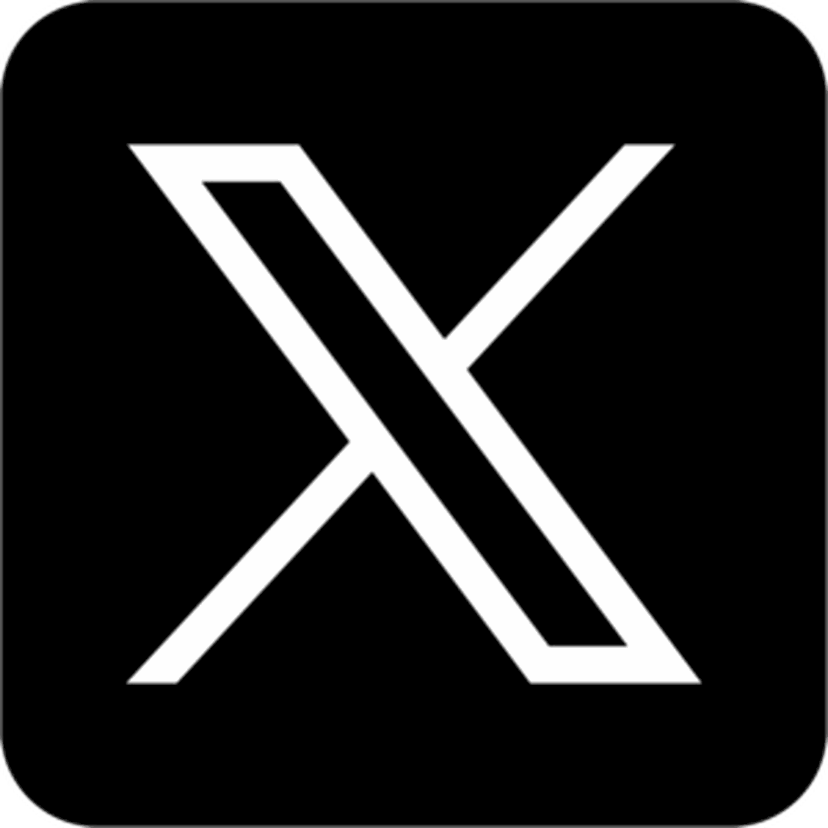 Twitter X Logo Square PNG  HD Free Download