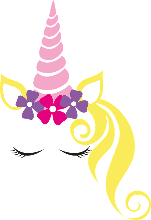 Unicorn Crown Flower Vector Graphic HD Free Download
