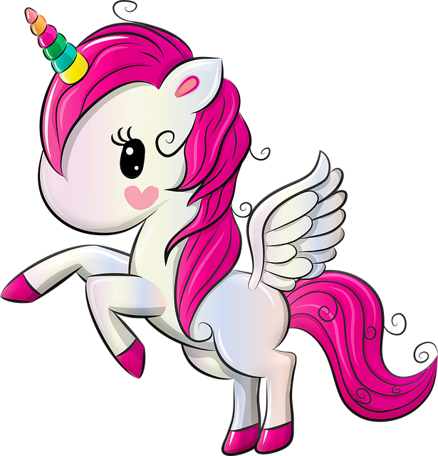 Unicorn Rainbow Pegasus Image   HD Free Download