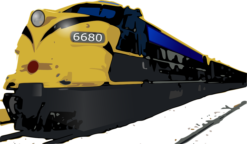 Vector Graphic Train Rail Railway Image  HD Free Download
