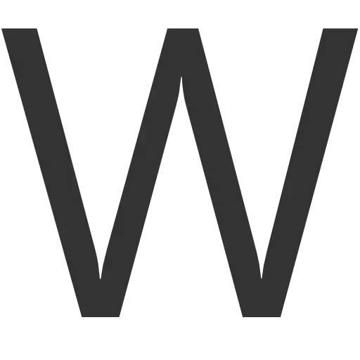 W Letter Uppercase Letter PNG Image For Designing HD Free Download