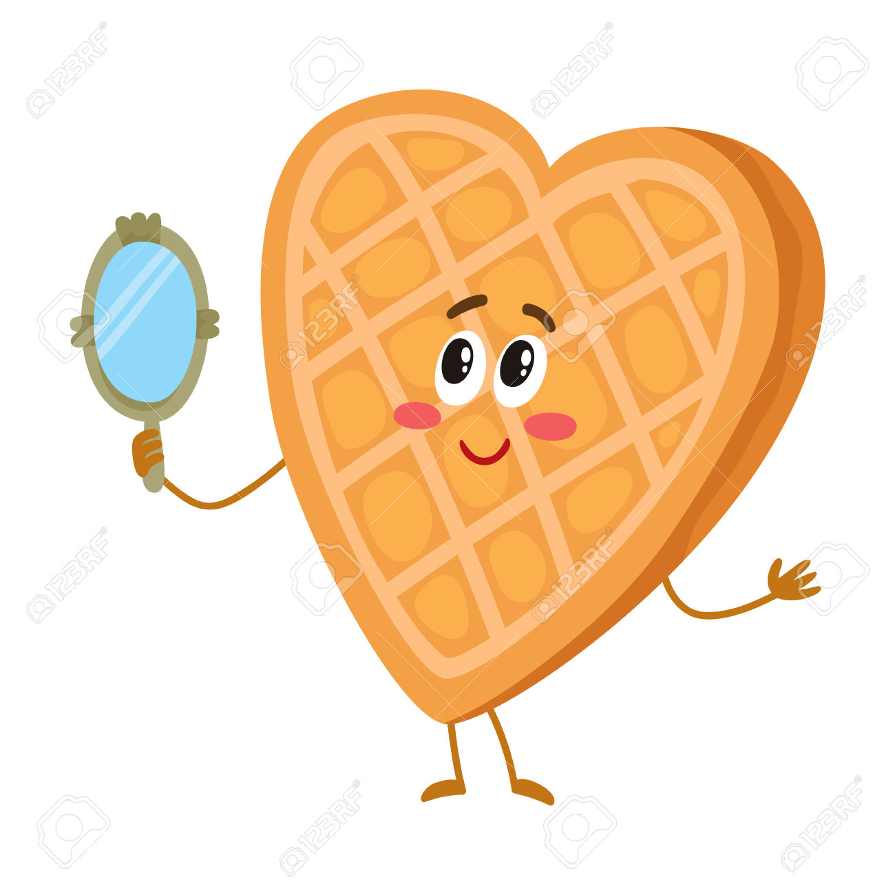 Waffle Clipart Cartoon Pencil And Color Waffle  HD Free Download