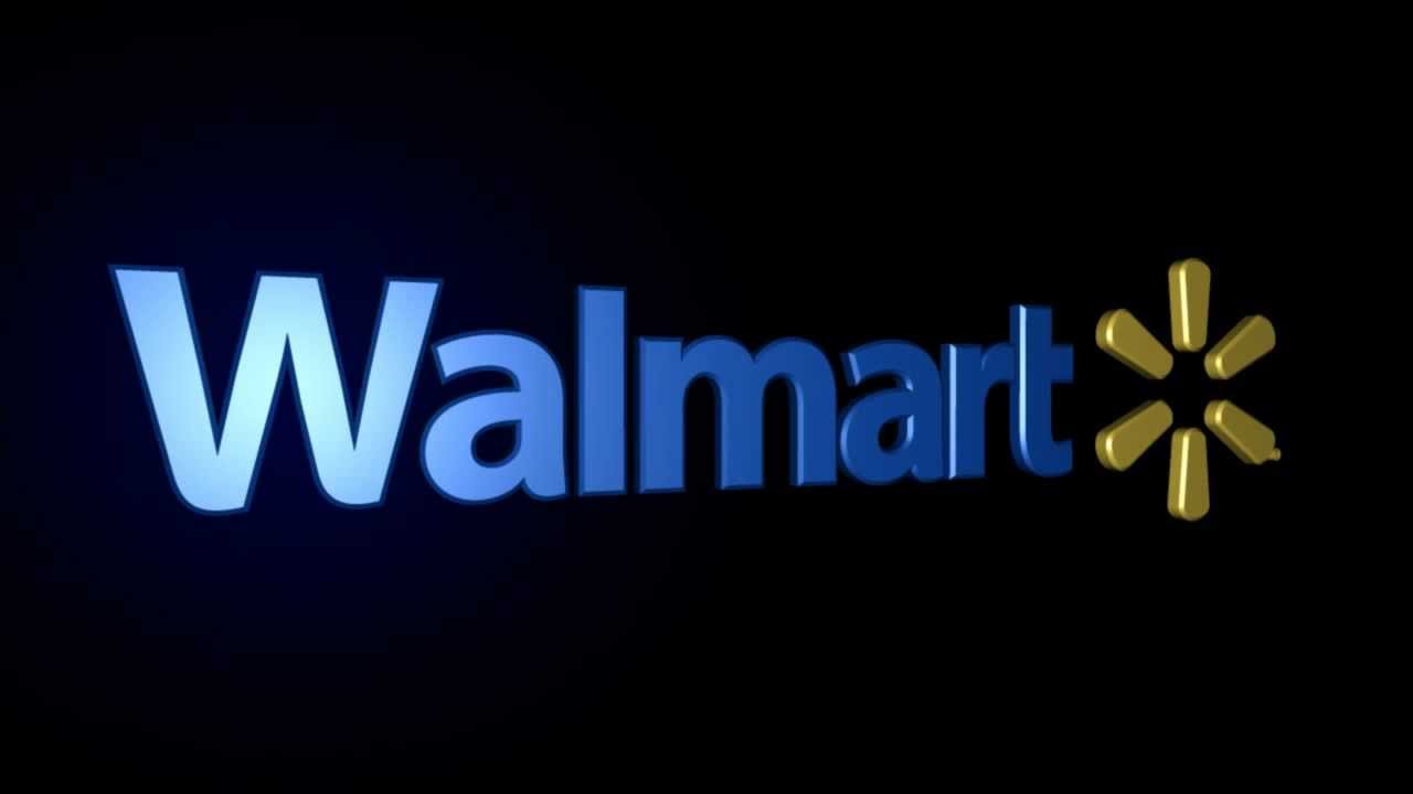 Walmart Glossy Logo On Black  HD Free Download