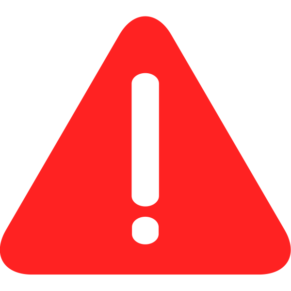 Warning Sign Red PNG  HD Free Download
