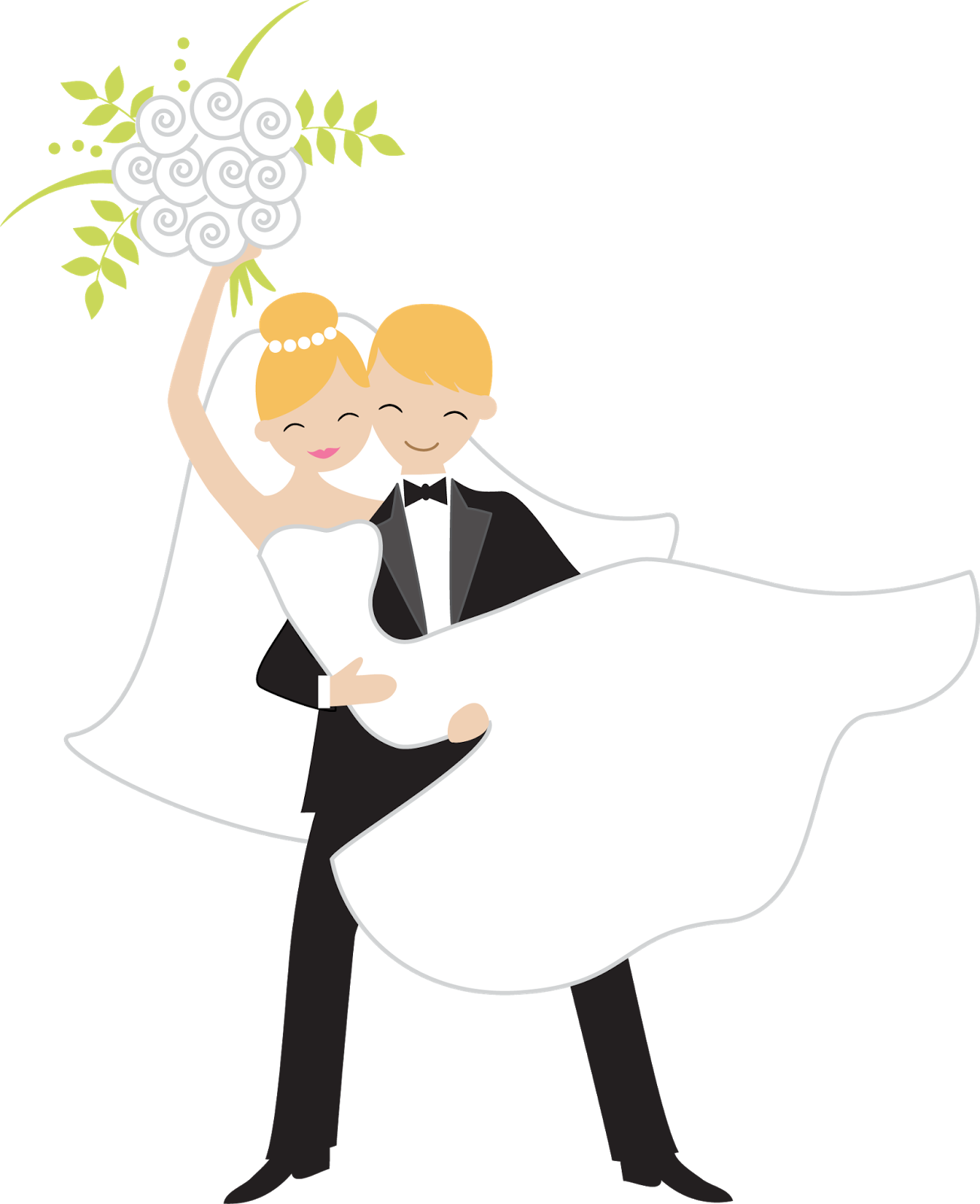 Wedding Clipart Throwing The Bouquet Clipart Fiesta Wedding  HD Free Download