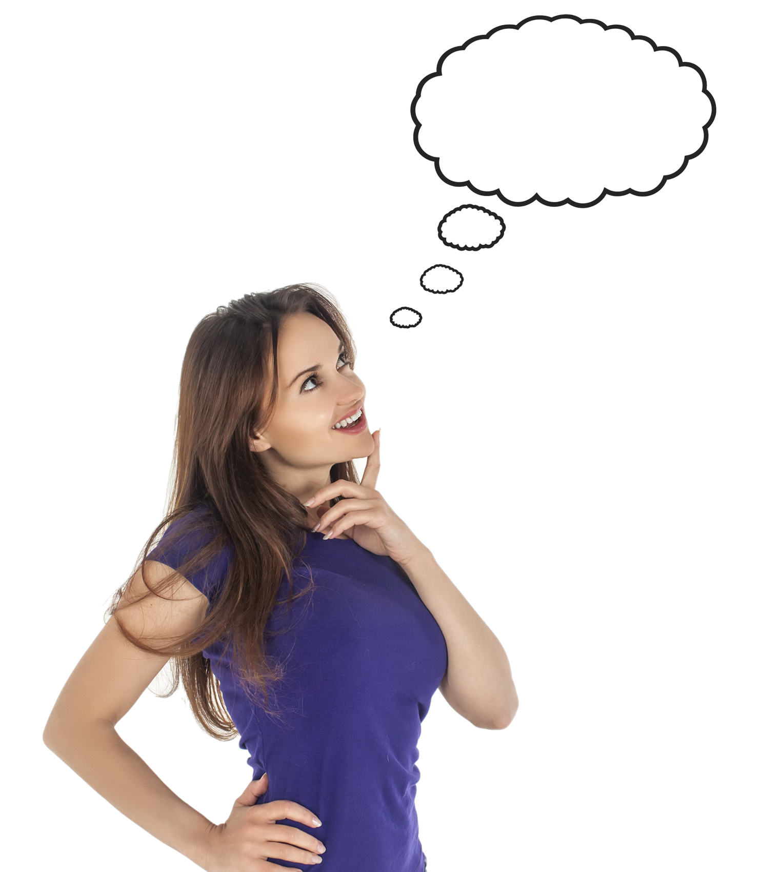Women Thinking PNG Image HD Free Download
