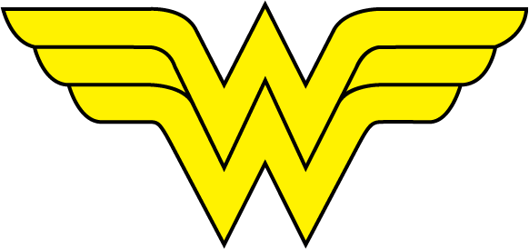 Wonder Woman Yellow Logo  HD Free Download