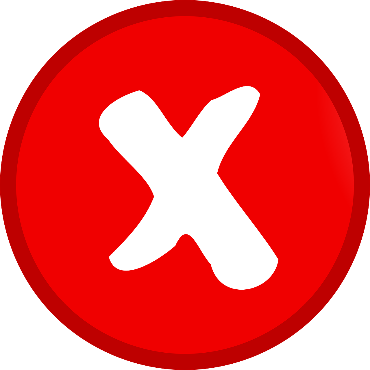 X Mark Symbol PNG Button  HD Free Download