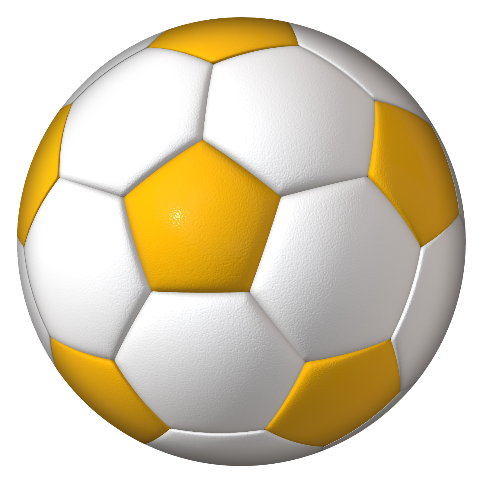 Yellow And White Soccer Ball Sport PNG  HD Free Download