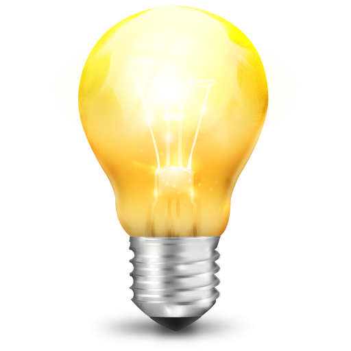 Yellow Light Bulb Icon PNG Clipart Image Iconbugm  HD Free Download