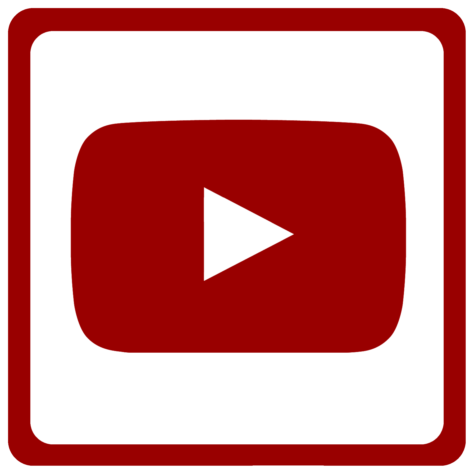 Youtube Logo White PNG  HD Free Download
